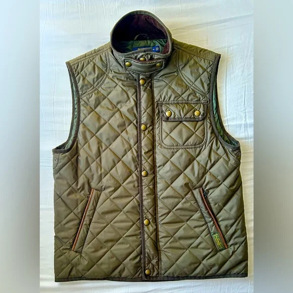 Polo by Ralph Lauren Quilted Vest - Medium - Green - Picture 1 of 13